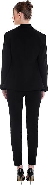 Marycrafts Women's Business Blazer Pant Suit Set for Work